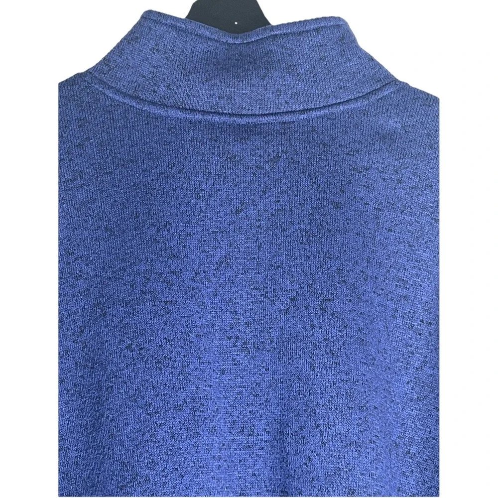 Crown & Ivy Men's 1/4 Zip Sweater‎ Size 2X Blue Black Pullover Layer